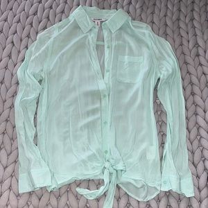 ✨Sheer Mint Green Blouse